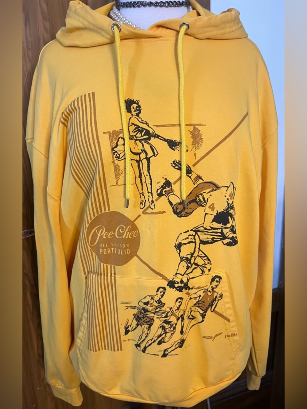 Yellow Graphic Hoodie - Men - Picture 2 of 8